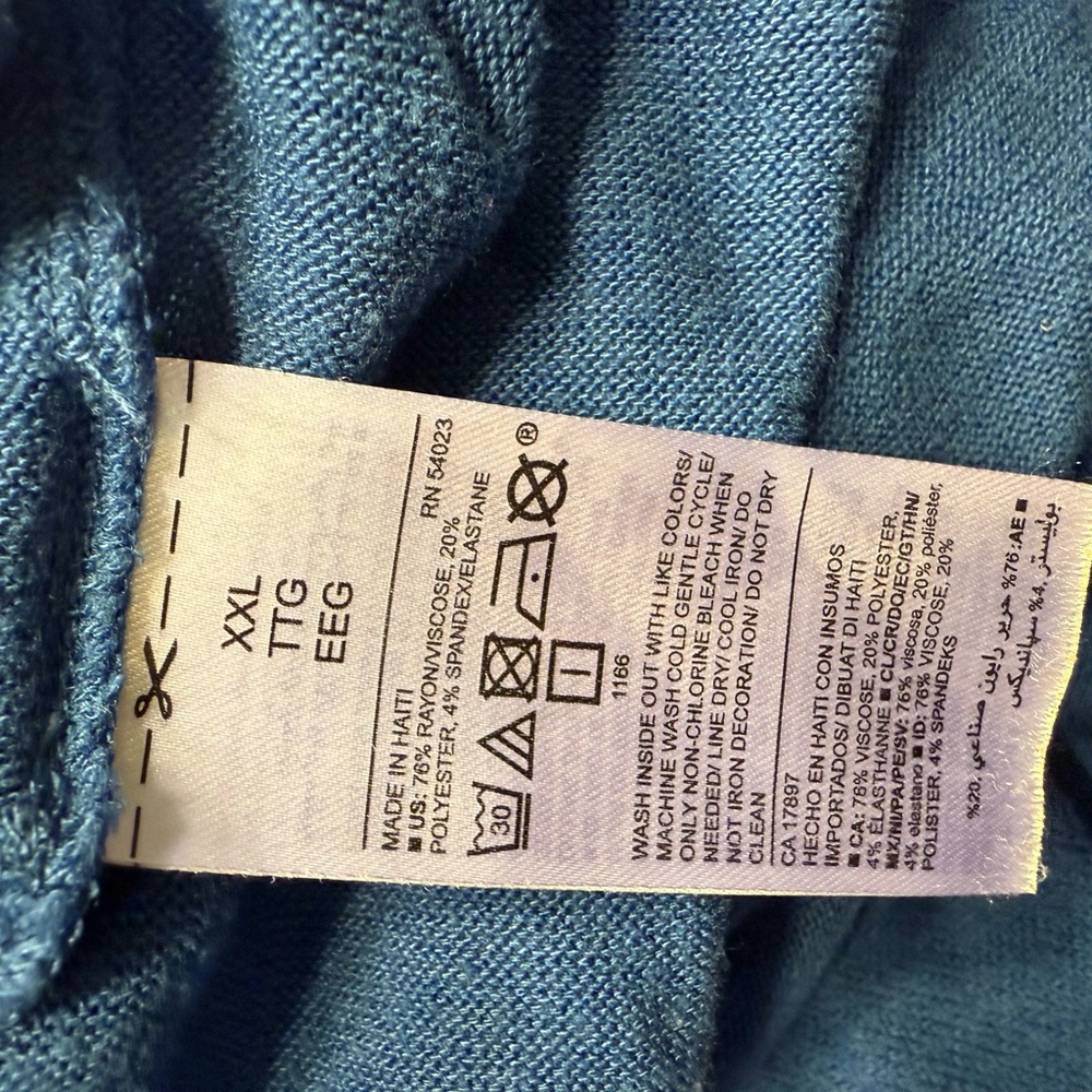 Old Navy Vibrant Blue Long Sleeve Top - Picture 4 of 4